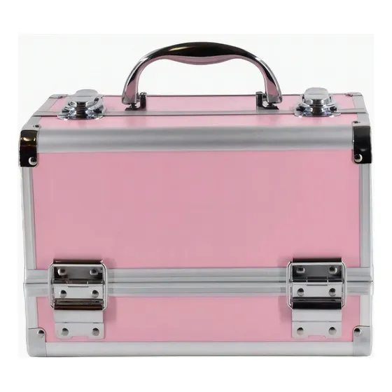 Maletin Maquillaje Profesional Cosmeticos Pinceles Color Rosa