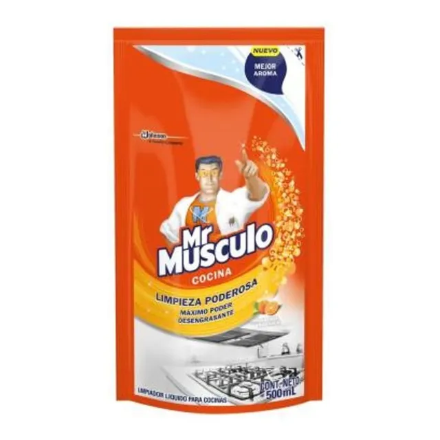 Mr Musculo Limpiador Cocina 5 En 1 Doypack 500 Ml 12 Piezas