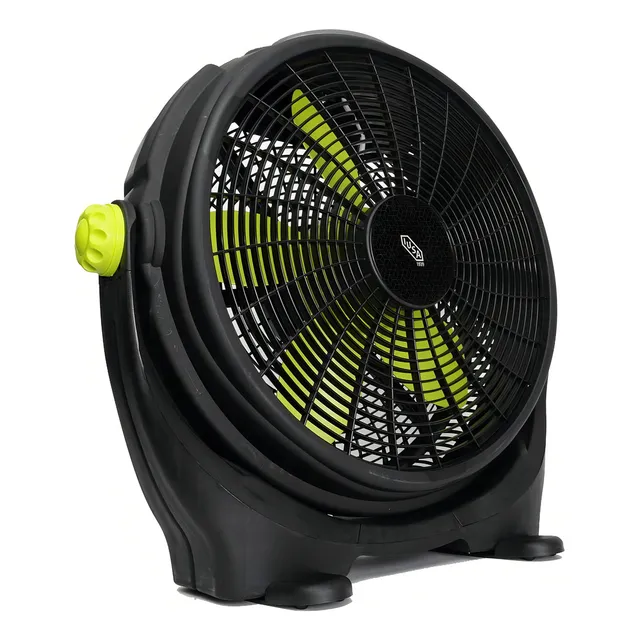 Ventilador De Piso Lusa 267118 127V De 20 Con Perilla De Tres Velocidades Color Negro Color de las aspas Verde