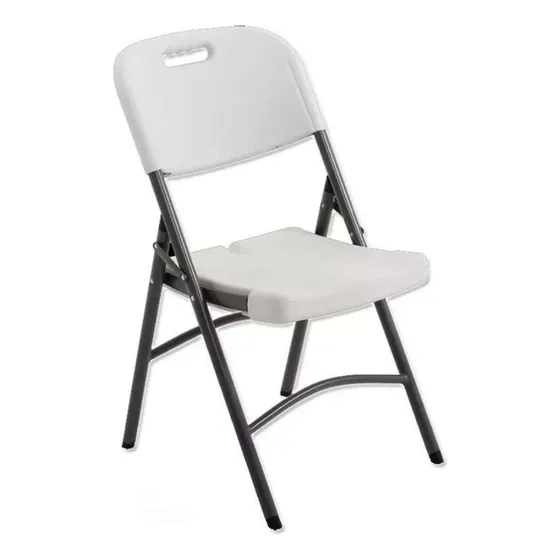 Silla Plegable Lifetime De Color Blanco