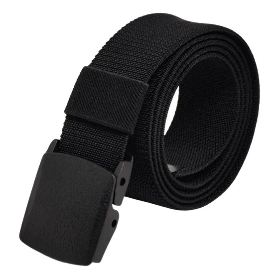 Cinto Elástico MARDI Masculino Feminino Elastano Fivela Catraca Cor Preto Tamanho Único ESTICA de 115 a 140 cm