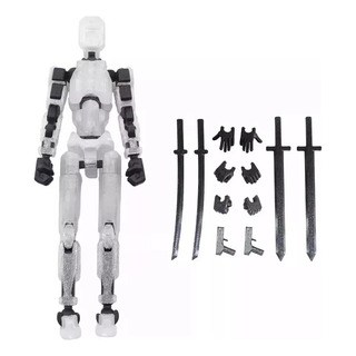 Figura Lucky Dummy T13, Robô Multiarticulado Impresso Em 3d Figura Lucky Dummy T13, Robô Multiarticulado Impresso Em 3d