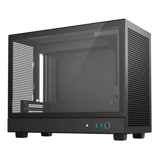 Gabinete Deepcool Ch160 Plus negro Micro Atx sin ventilador para jugadores | Cuotas sin interés