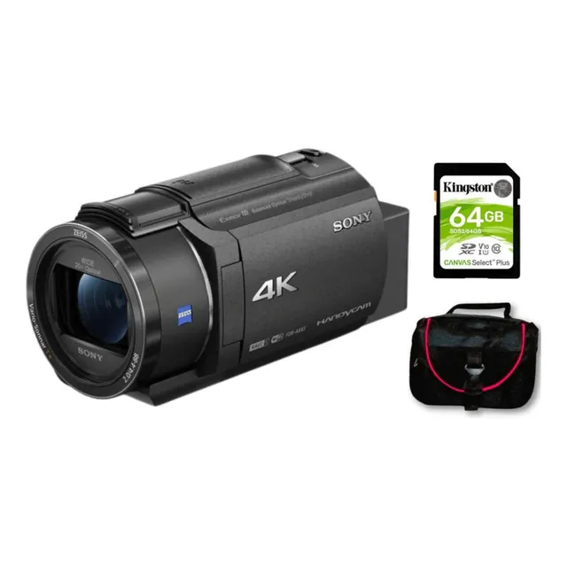 L3nz Filmadora 4k Handycam Sony Fdr-ax43a Negro