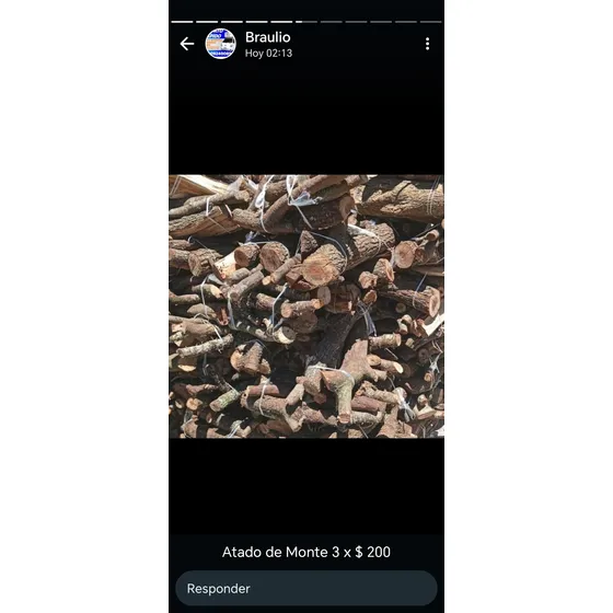 Atados De Leña 3 Por 200