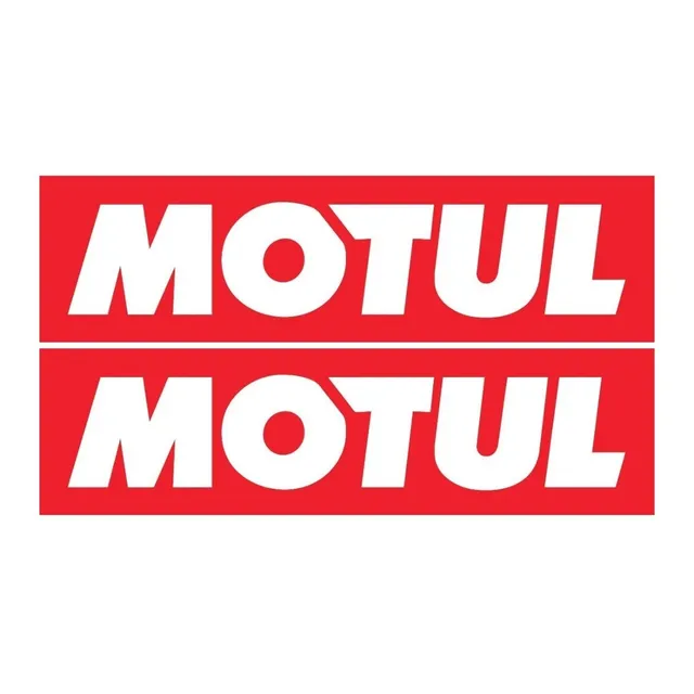 Adesivo Motul 13 Cm X 3,5 Cm Vermelho 2 Unidades