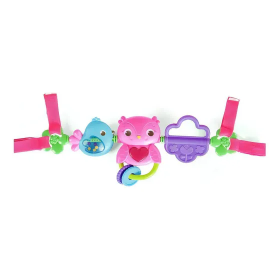 Barra De Juguetes Para Portabebe Bright Starts Musical Color Violeta