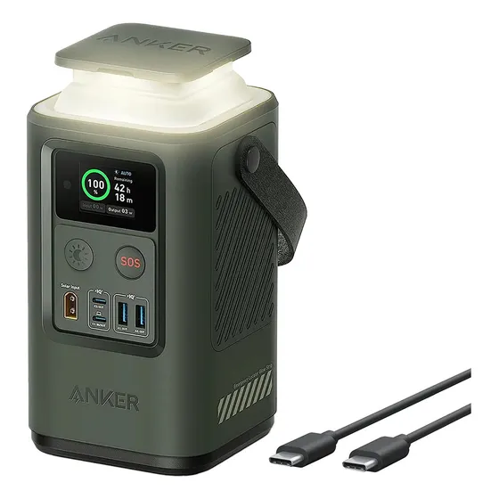 Anker A1294061 PowerCore Reserve 192Wh Banco De Energía Portátil 60,000 mAh 87W Generador Portátil con Pantalla Digital Inteligente