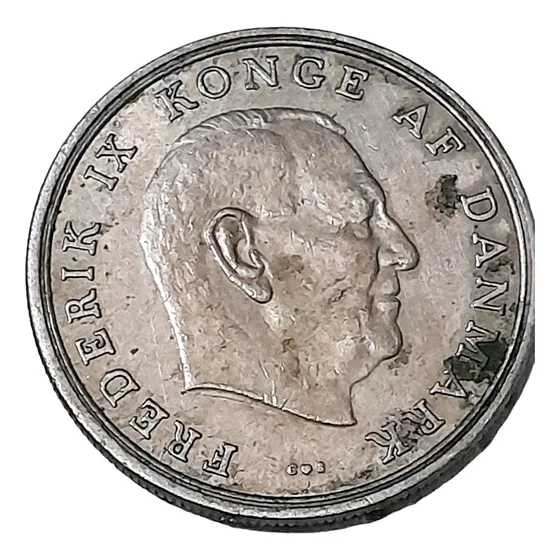 Moneda 5 Kroner Denmark 1968 Coronas Dinamarca