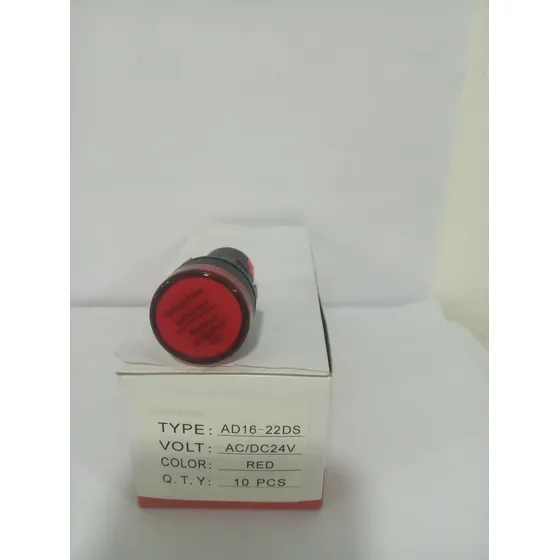 Luz Piloto Rojo 22mm 24v