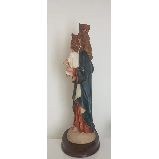 Estatuilla De La Virgen Maria  Auxiliadora Santini Gold