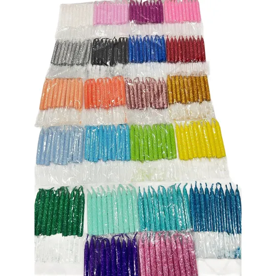 100 Velones C/palito Para Torta. Cotillón Betina Velas