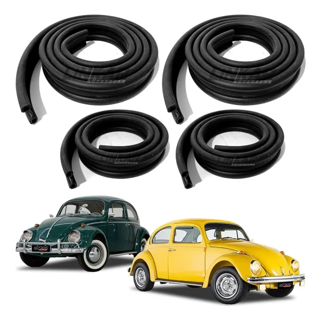 Kit 4 Borrachas Guarnição Chassi Carroceria Vw Fusca 59 A 96