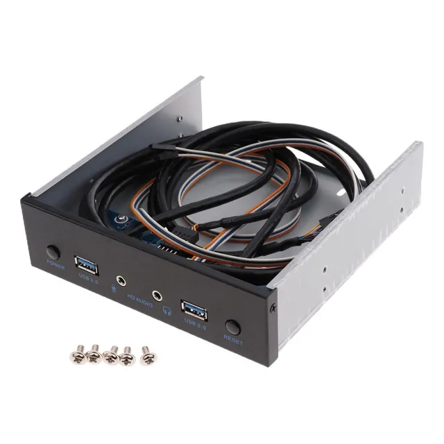 Panel Frontal De Del Concentrador Usb3.0 De 2ports + Botón