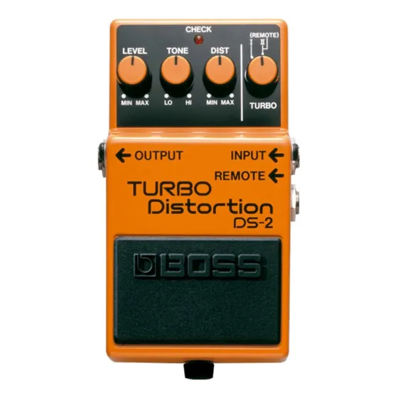 Pedal Boss Turbo Distortion Laranja Ds-2 Distorção Guitarra