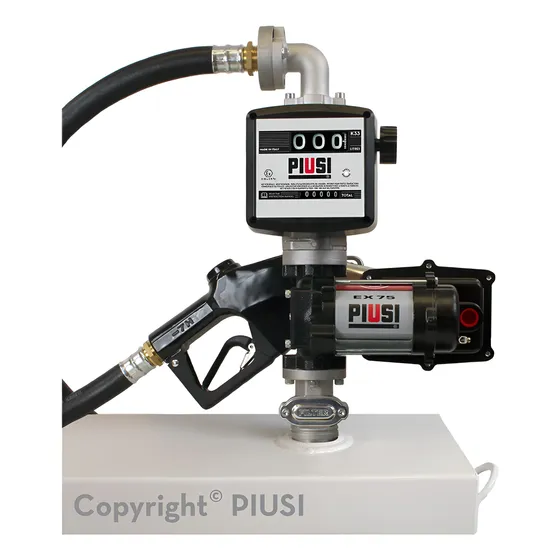 Bomba Transferencia Combustible 12 V Piusi 20gpm Con Medidor