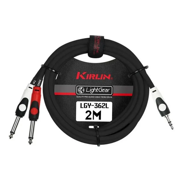 Cable De Audio Plug/jack 3,5 Estéreo A 2 Plug/jack 6,3 Mono