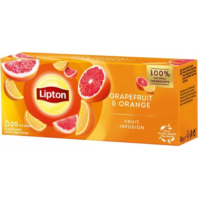 Te Lipton Bolsita De Infusión De Pomelo Y Naranja Divino