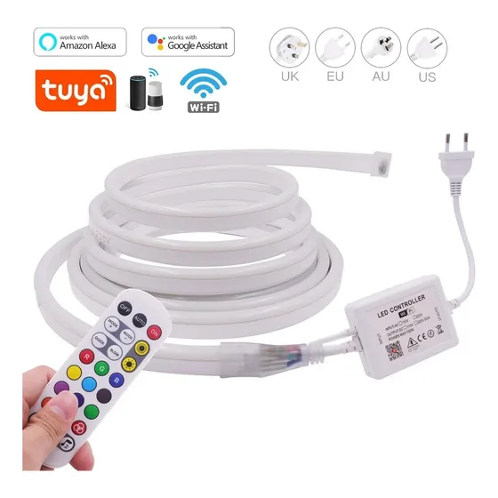 Tira Cinta Led Neon Rgbic 5m Wifi App Tuya Alexa Inteligente