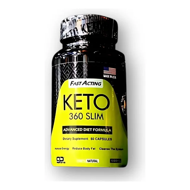 Keto 360 Slim Negro Mas Potente Quema Grasas 1800g