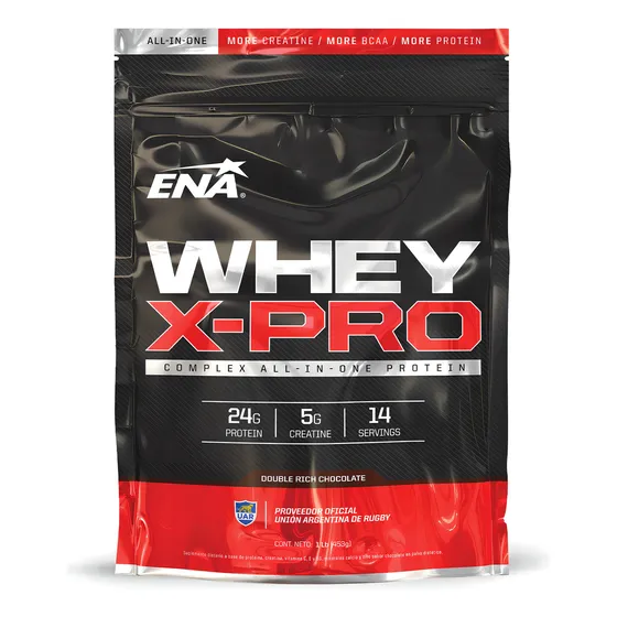 Whey X Pro (1 Lb) Ena - Proteína Suero De Leche + Creatina Sabor Chocolate