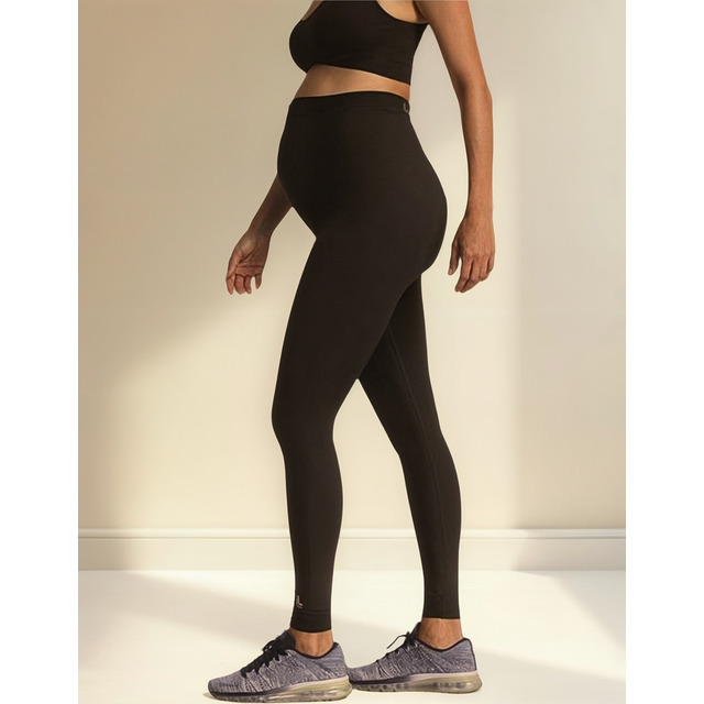Legging Gestante Loba Lupo Sem Costura Confortável Preta Legging Gestante Loba Lupo Sem Costura Confortável Preta