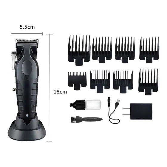 Cortadora de pelo Kemei Profissional KM-2296 negra 220V