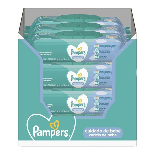 Lenços Umedecidos Cuidado De Bebê 576 Unidades Pampers Lenços Umedecidos Cuidado De Bebê 576 Unidades Pampers