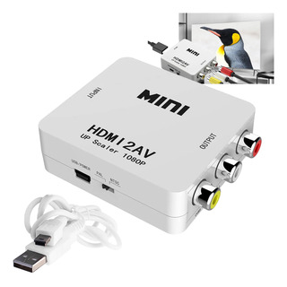 Adaptador Conversor Hdmi A Av Rca Video Analogico Adaptador Conversor Hdmi A Av Rca Video Analogico