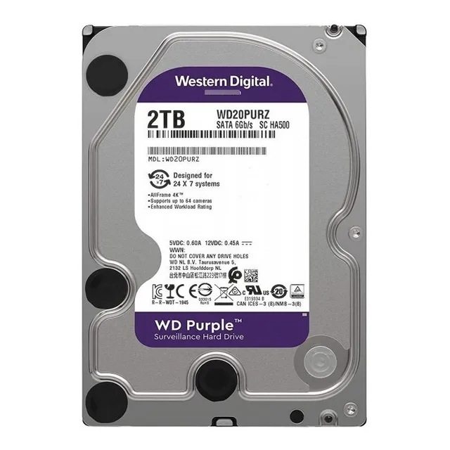 Disco Duro Western Digital 2 Tb Purpura Guayaquil Para Dvr