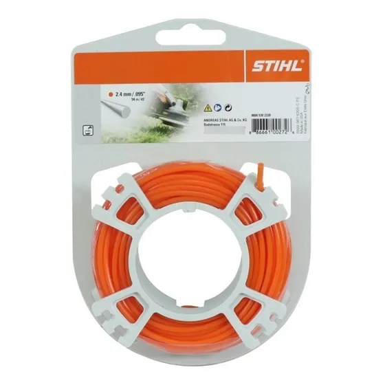 Hilo Desbrozador Stihl Redondo 2.4mm Naranja 15.2m 02100990