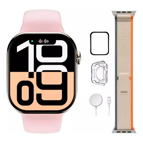 Smartwatch S10 46mm Amoled Gps 2025 2 Pulseiras Chatgpt Case