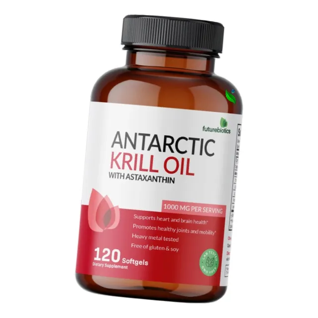 Aceite De Krill Antártico 500mg X 120 Cáps De Gel - Omega 3