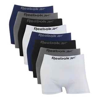Kit 08 Cuecas Boxer Masculina Sem Costura Microfibra Reebok Kit 08 Cuecas Boxer Masculina Sem Costura Microfibra Reebok