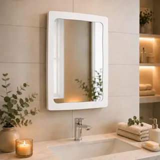 Daimonde Armario De Banheiro Branco Com Espelho Moderno Bonito Luxo D