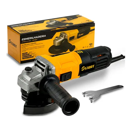 Esmerilhadeira Lixadeira Angular 780w 11000rpm Profissional Amarelo 220v 220v 50 Hz/ 60 Hz