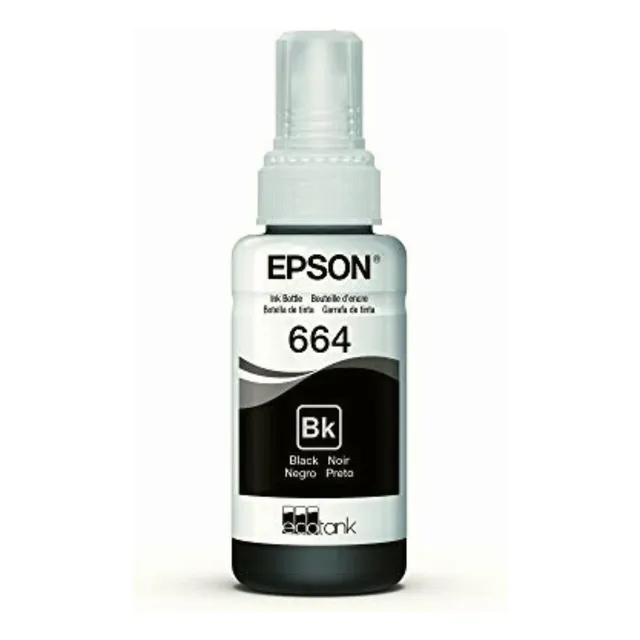Epson Botella De Tinta Ecotank Color Negro, T664120