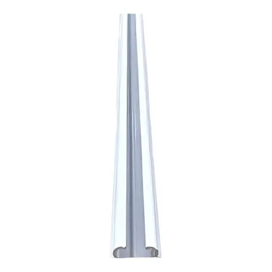 Trilho Suíço Max Simples 7,2m C/ Bucha De Gesso Para Cortina