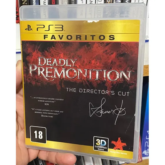 Deadly Premonition Jogo Raro.. Disco Sem Risco Ps3 Físico !!