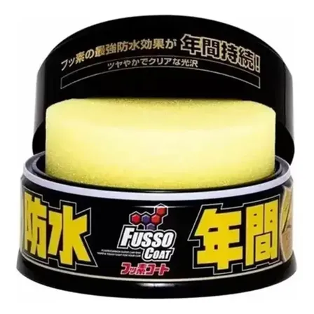 Cera Fusso Coat Soft99 200g Para Carros Escuros Proteção 12 Meses