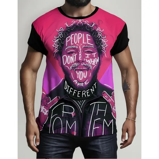 Camiseta Camisa Personalizada Cantor Trap Post Malone 2