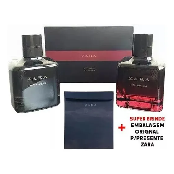 Perfume Zara Red Vanilla+black Amber 100 Ml Cada
