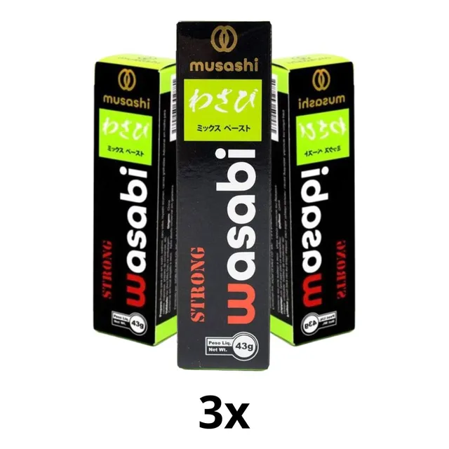 Kit C/ 3 Wasabi Raiz Forte Strong 43g Musashi