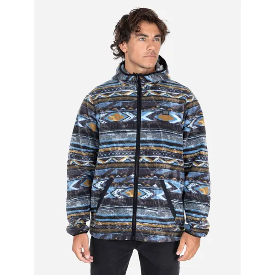 Poleron Micropolar Palm Multicolor Hombre Maui And Sons