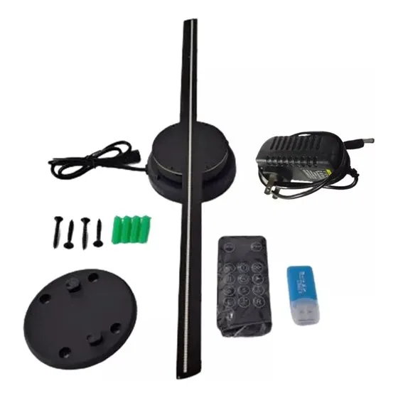 Ventilador Led Holográfico 3d 16  42cm