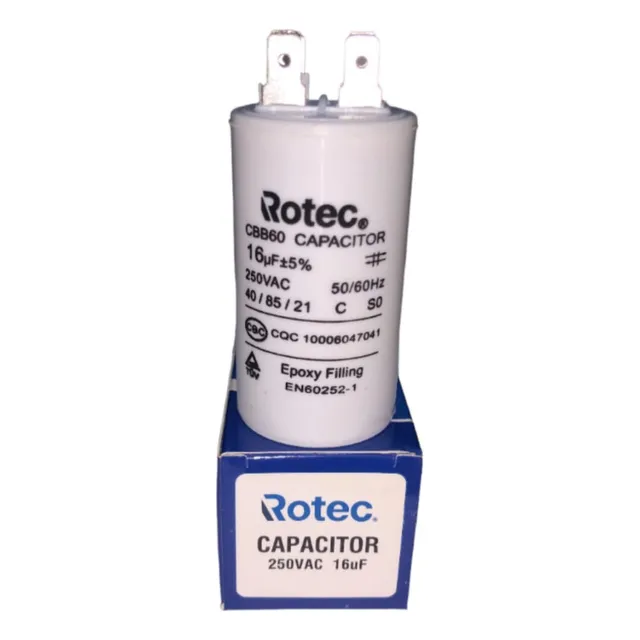 Capacitor Marcha Bomba Agua 16uf / 250v