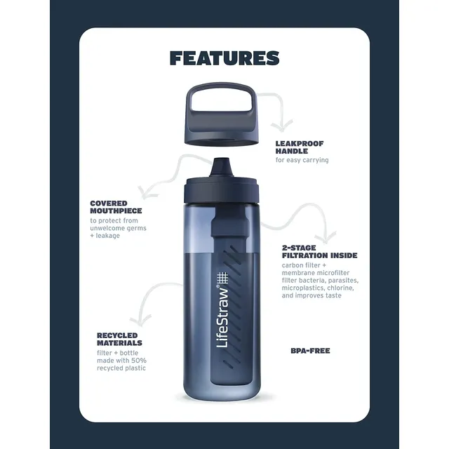 Lifestraw Go Termo Con Filtro Con 2 Etapas  Filtra 4000 L