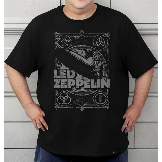 Camiseta Plus Size Led Zeppelin