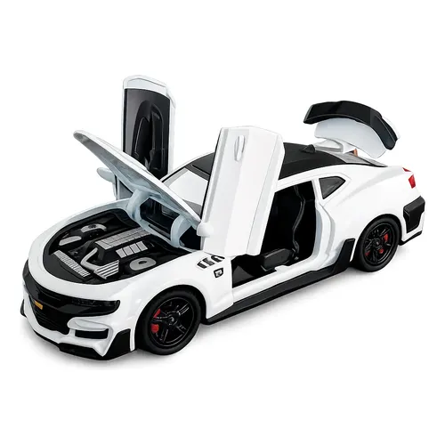 Miniatura Mercedes Benz Amg Gt Escala 1:18 Die Cast Preto Com Som