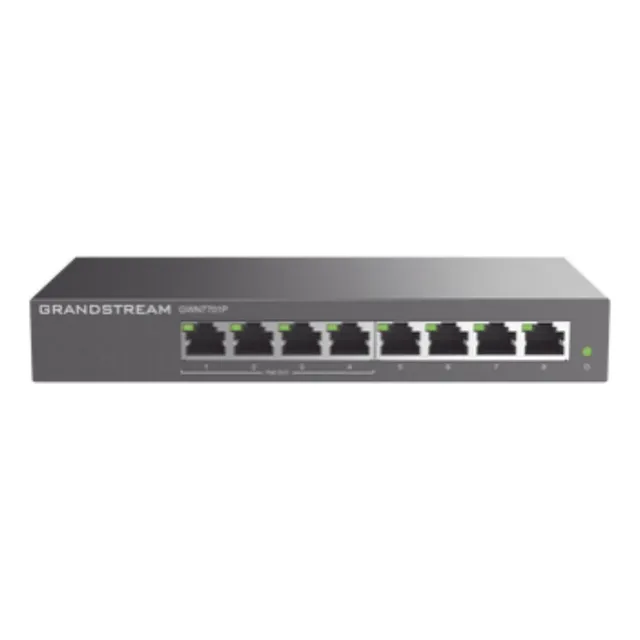 Switch Poe+ Gigabit No Administrable 8 Puertos 10 100 1000